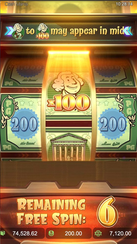Cash Mania Nudge acionado - PG Soft